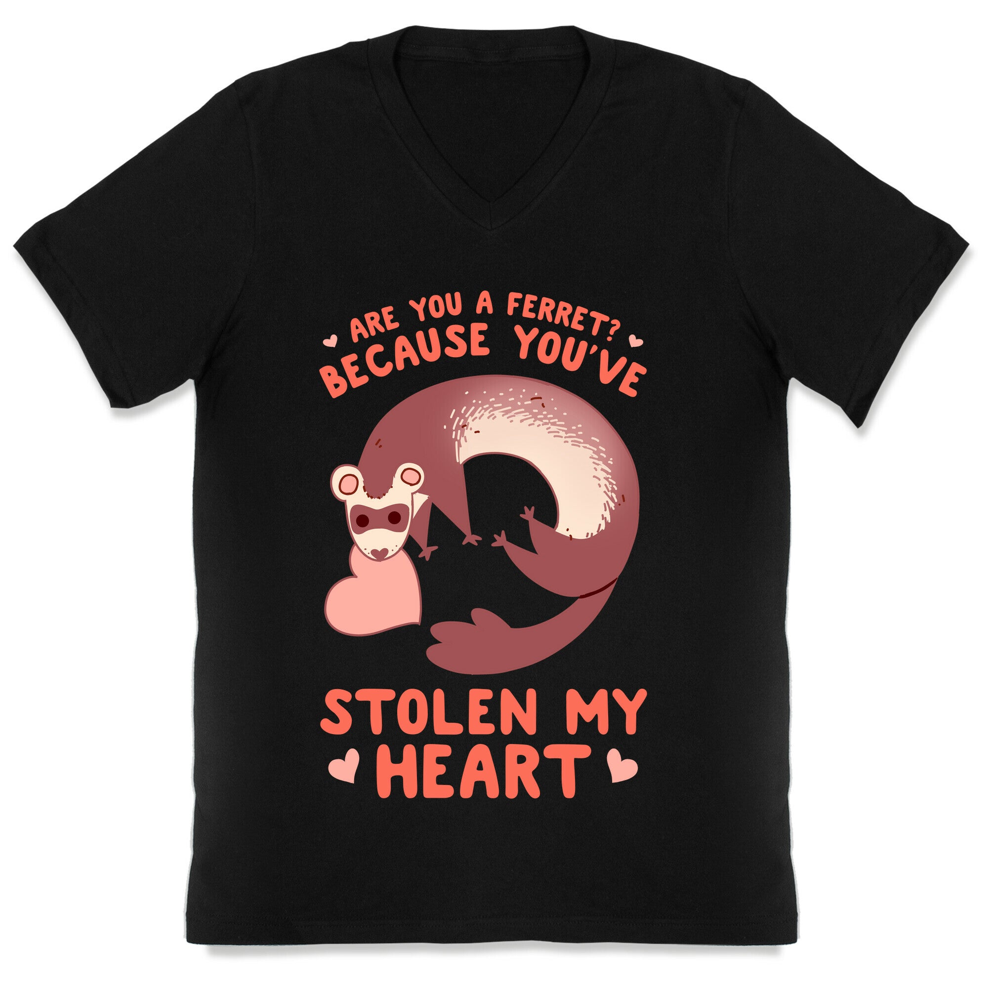 Are You A Ferret? Because You've Stolen My Heart V-Neck